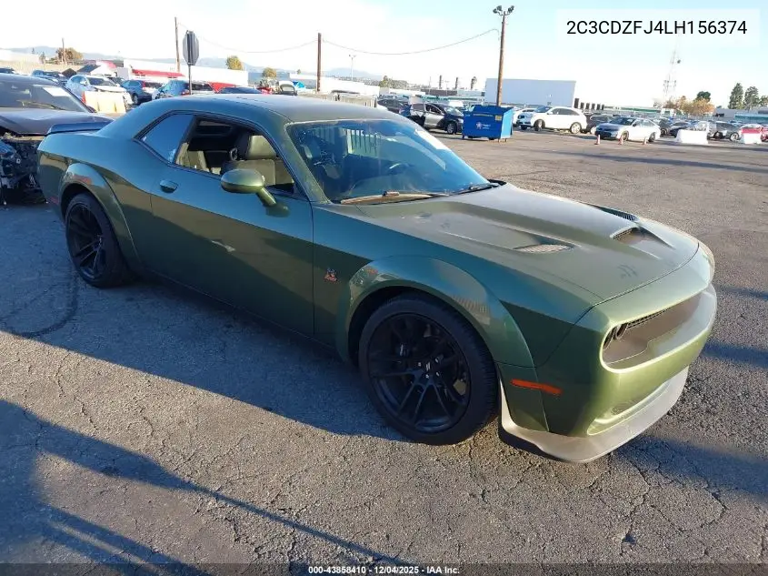2C3CDZFJ4LH156374 2020 Dodge Challenger R/T Scat Pack Widebody