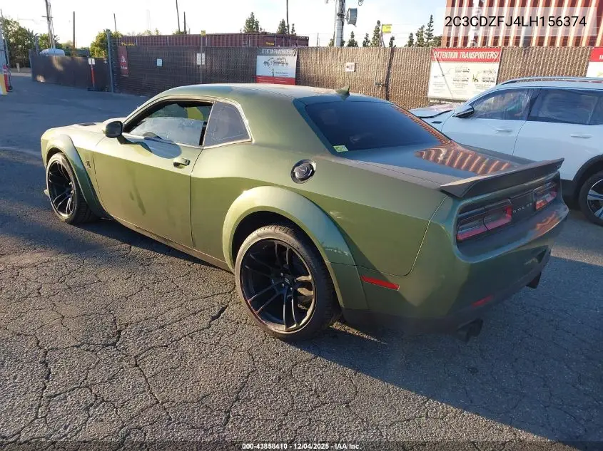 2C3CDZFJ4LH156374 2020 Dodge Challenger R/T Scat Pack Widebody