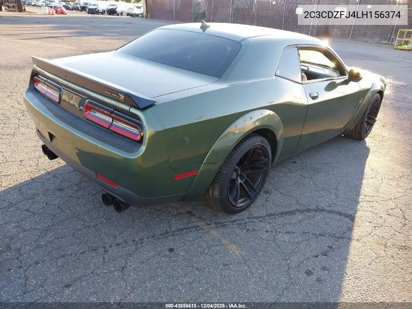 2C3CDZFJ4LH156374 2020 Dodge Challenger R/T Scat Pack Widebody