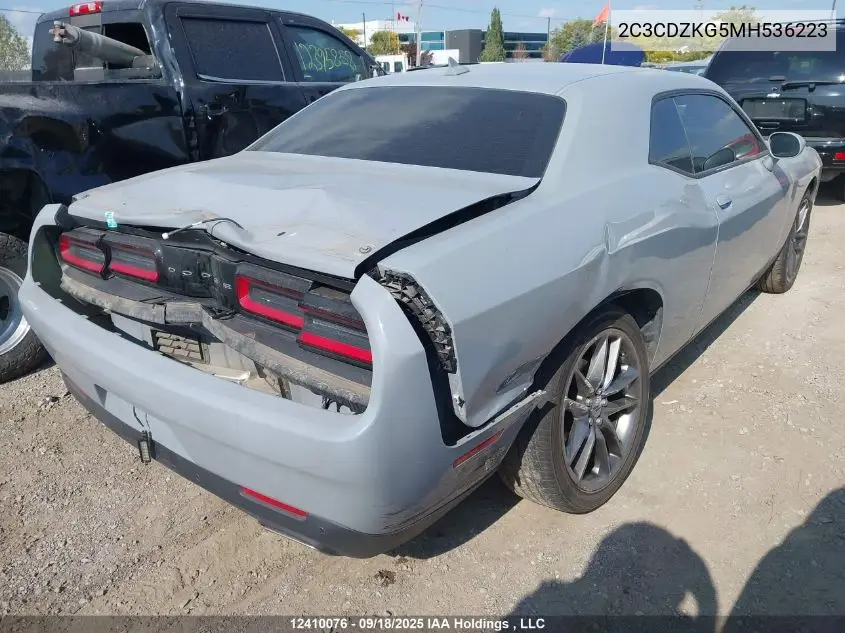2C3CDZKG5MH536223 2021 Dodge Challenger Gt Awd