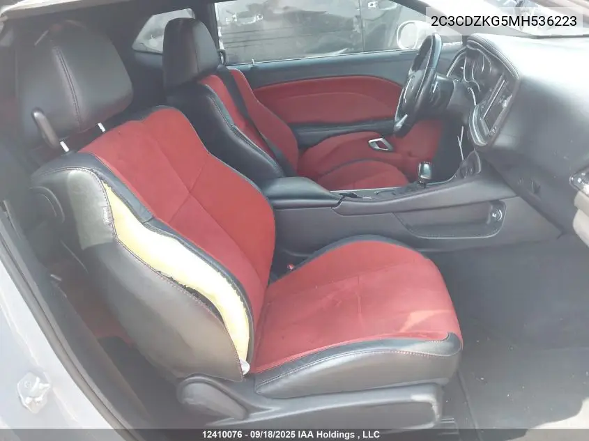 2C3CDZKG5MH536223 2021 Dodge Challenger Gt Awd