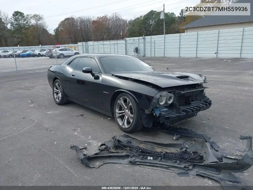 2C3CDZBT7MH559936 2021 Dodge Challenger R/T