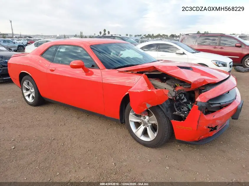 2C3CDZAGXMH568229 2021 Dodge Challenger Sxt
