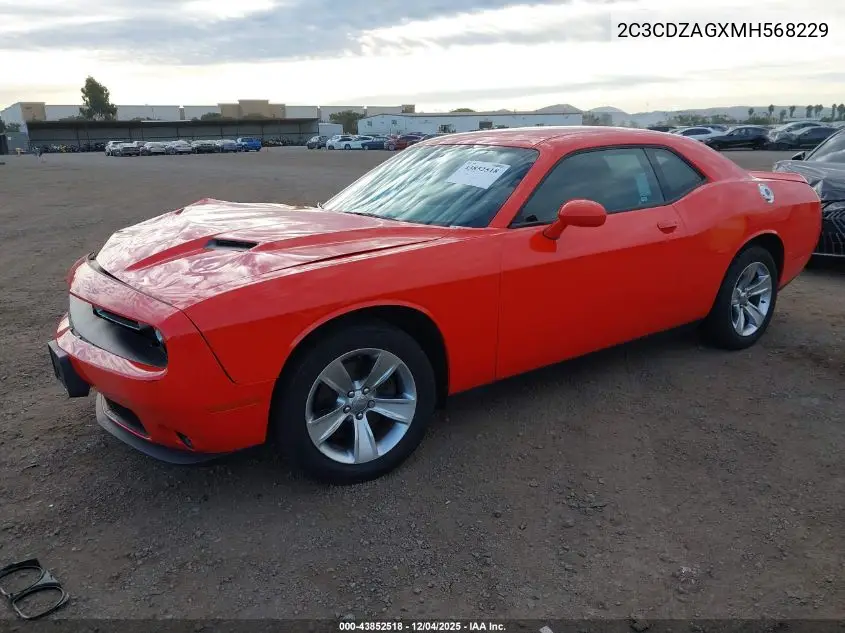 2C3CDZAGXMH568229 2021 Dodge Challenger Sxt