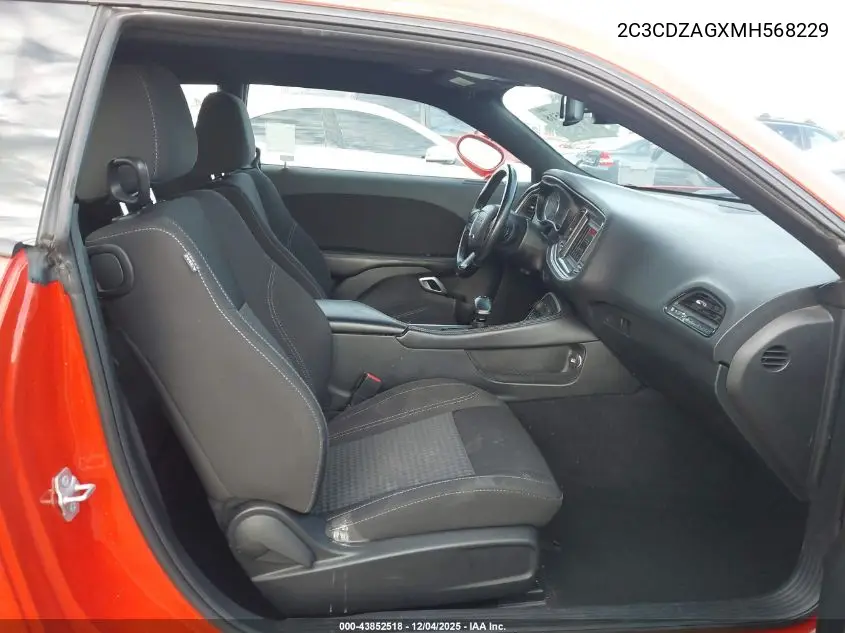 2C3CDZAGXMH568229 2021 Dodge Challenger Sxt