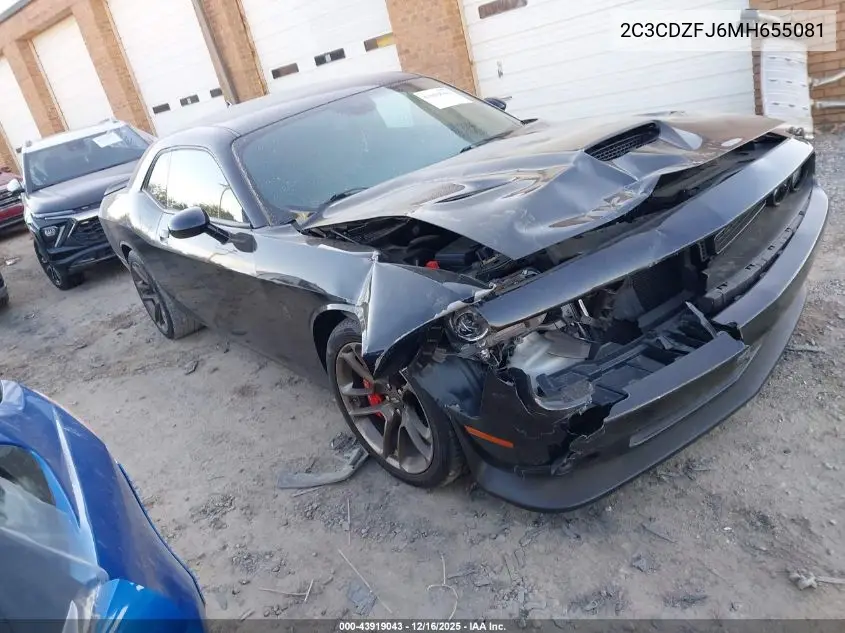 2C3CDZFJ6MH655081 2021 Dodge Challenger R/T Scat Pack