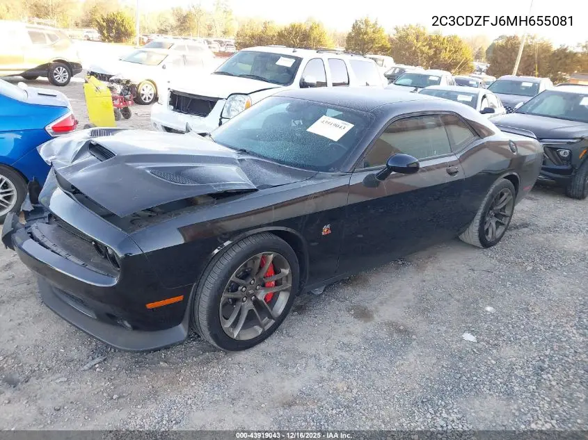 2C3CDZFJ6MH655081 2021 Dodge Challenger R/T Scat Pack