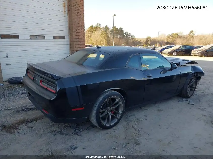 2C3CDZFJ6MH655081 2021 Dodge Challenger R/T Scat Pack