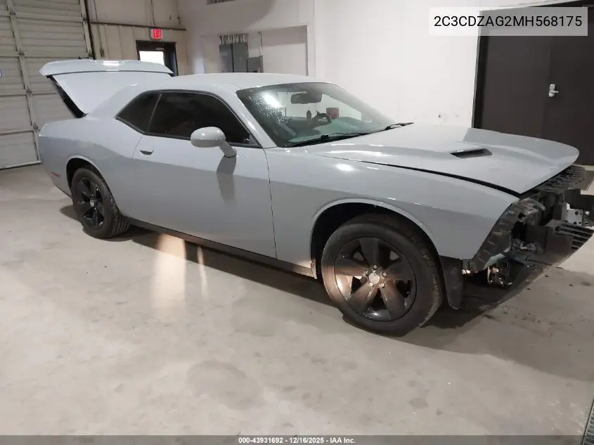 2C3CDZAG2MH568175 2021 Dodge Challenger Sxt