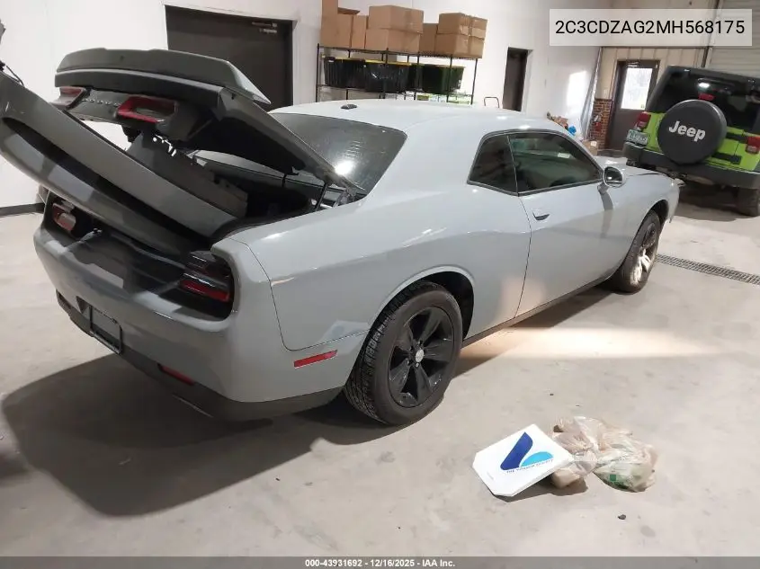 2C3CDZAG2MH568175 2021 Dodge Challenger Sxt