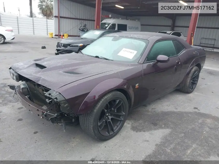 2C3CDZFJ7MH517162 2021 Dodge Challenger R/T Scat Pack Widebody