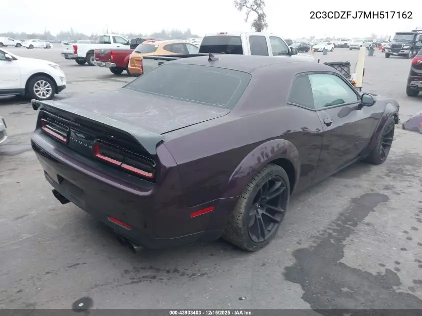2C3CDZFJ7MH517162 2021 Dodge Challenger R/T Scat Pack Widebody