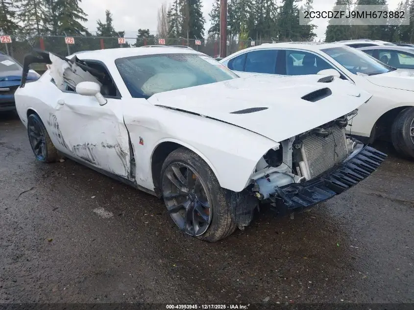 2C3CDZFJ9MH673882 2021 Dodge Challenger R/T Scat Pack