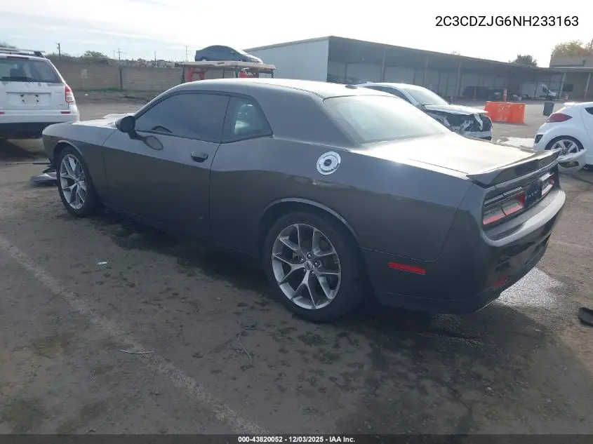 2C3CDZJG6NH233163 2022 Dodge Challenger Gt
