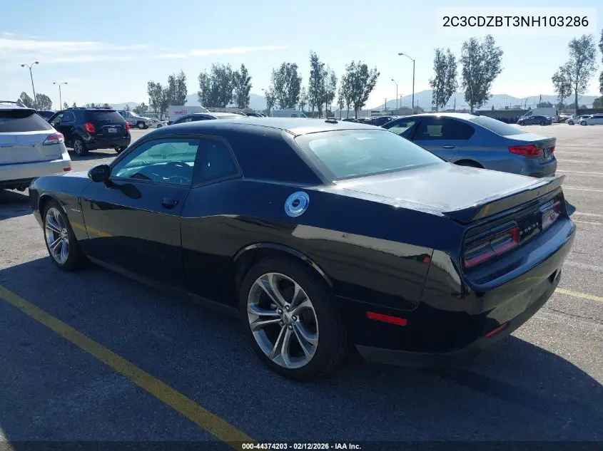 2C3CDZBT3NH103286 2022 Dodge Challenger R/T