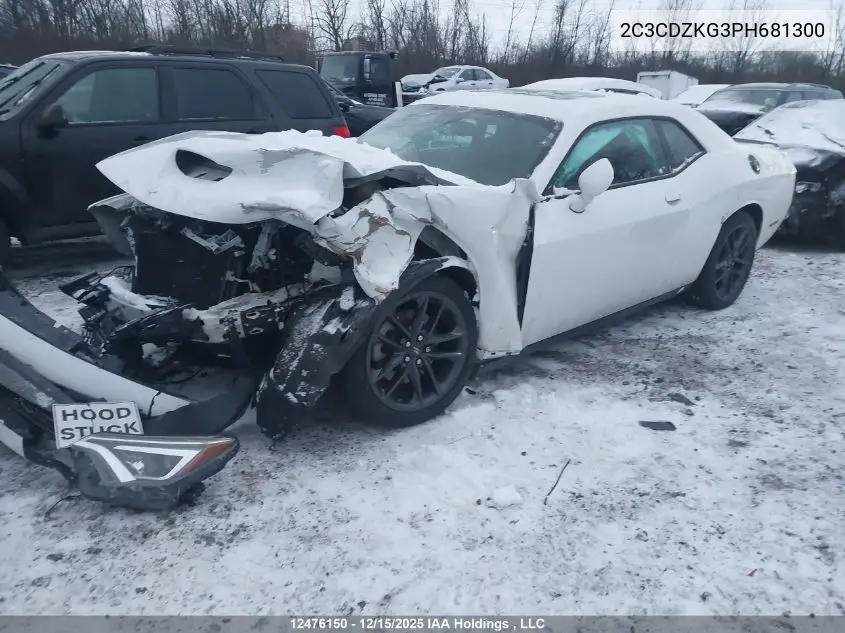 2C3CDZKG3PH681300 2023 Dodge Challenger Gt Awd