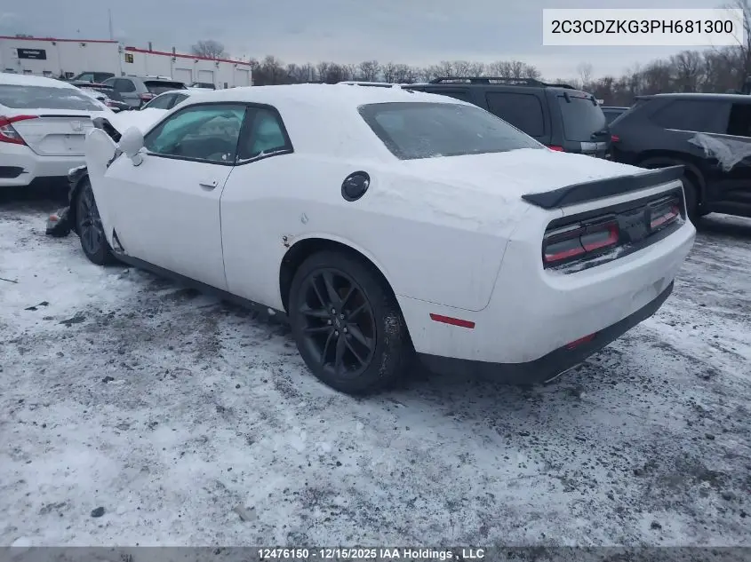 2C3CDZKG3PH681300 2023 Dodge Challenger Gt Awd