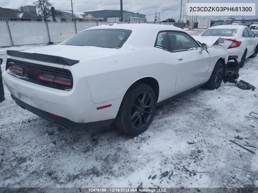 2C3CDZKG3PH681300 2023 Dodge Challenger Gt Awd