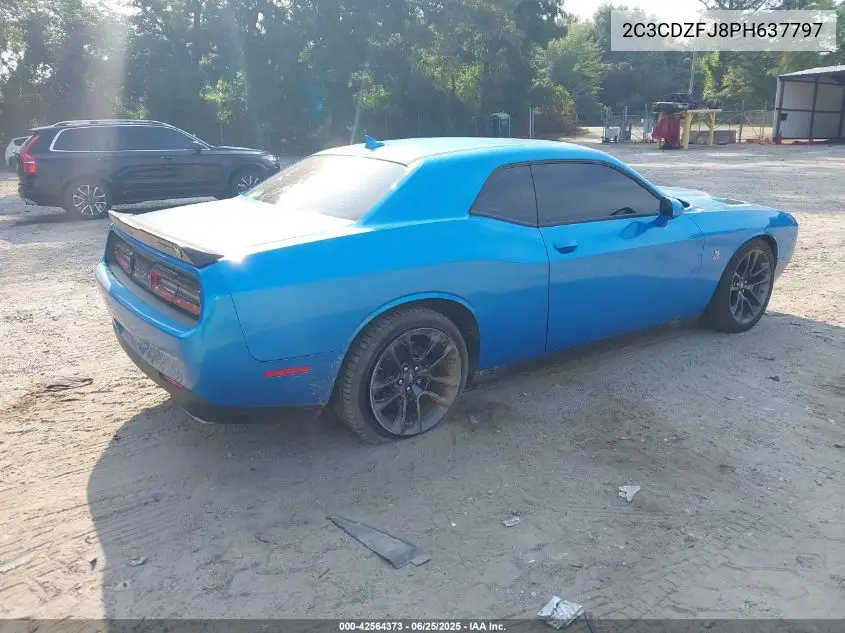 2023 Dodge Challenger R/T Scat Pack VIN: 2C3CDZFJ8PH637797 Lot: 42564373