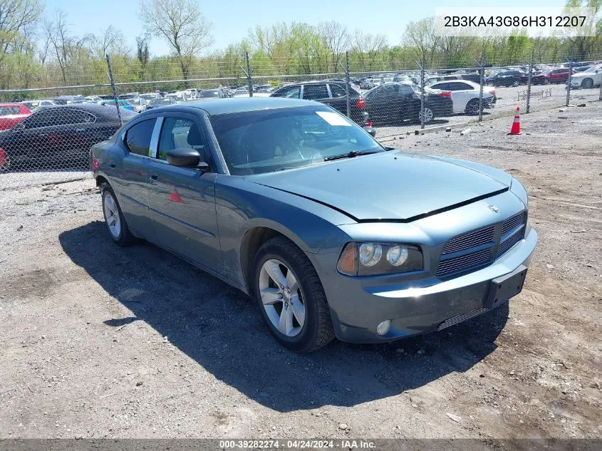 2006 Dodge Charger VIN: 2B3KA43G86H312207 Lot: 39282274