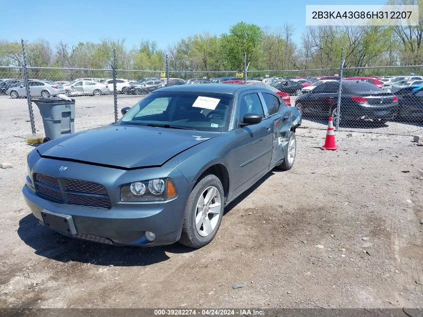 2006 Dodge Charger VIN: 2B3KA43G86H312207 Lot: 39282274