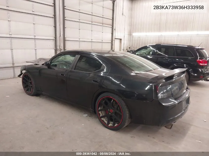 2006 Dodge Charger Srt8 VIN: 2B3KA73W36H333958 Lot: 39361042