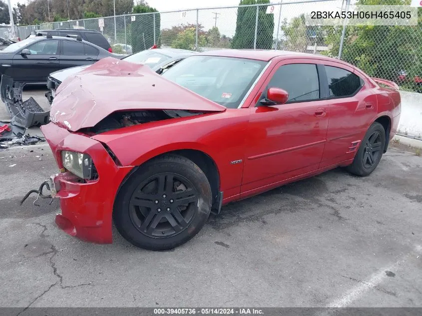 2006 Dodge Charger Rt VIN: 2B3KA53H06H465405 Lot: 39405736