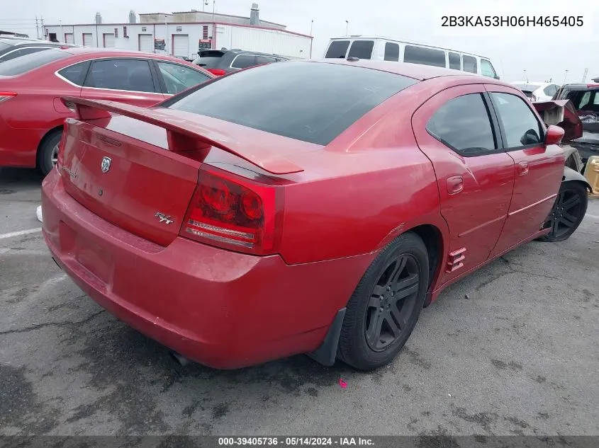 2006 Dodge Charger Rt VIN: 2B3KA53H06H465405 Lot: 39405736