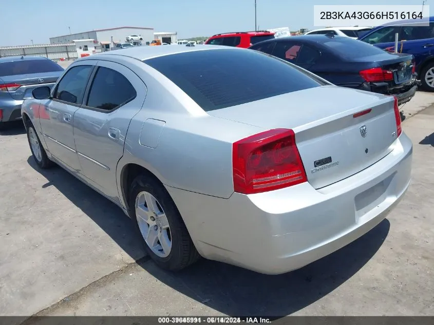 2006 Dodge Charger VIN: 2B3KA43G66H516164 Lot: 39645991