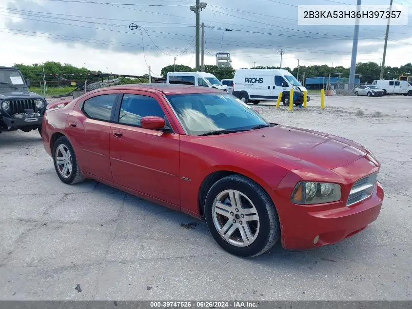 2006 Dodge Charger R/T VIN: 2B3KA53H36H397357 Lot: 39747526