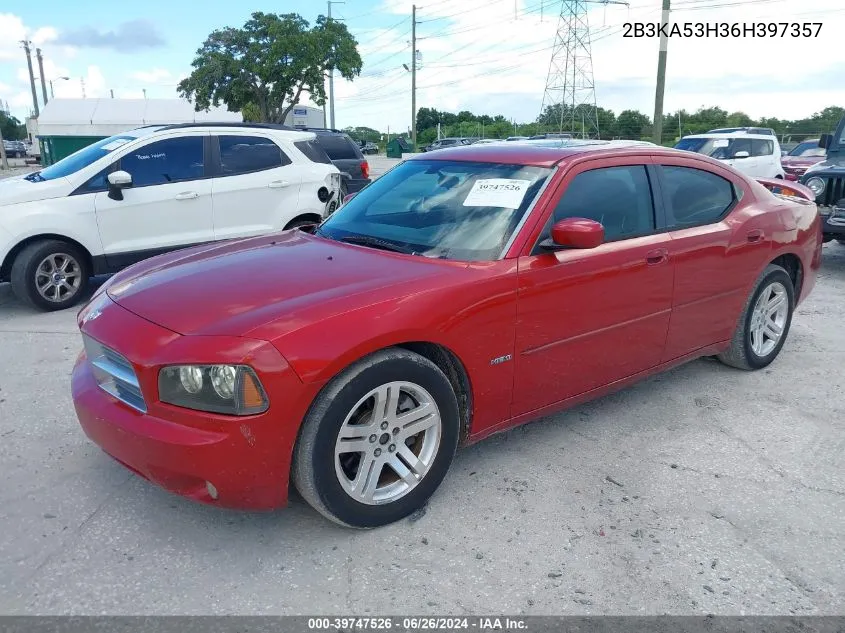 2006 Dodge Charger R/T VIN: 2B3KA53H36H397357 Lot: 39747526