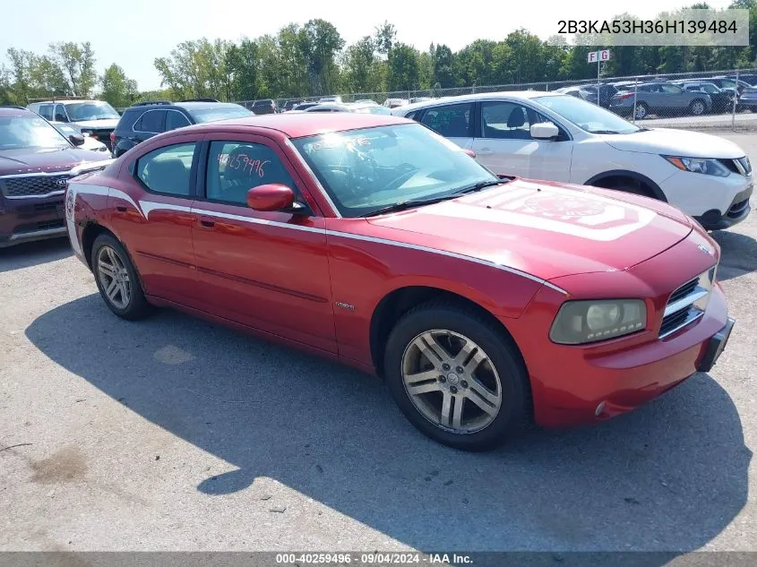 2006 Dodge Charger Rt VIN: 2B3KA53H36H139484 Lot: 40259496