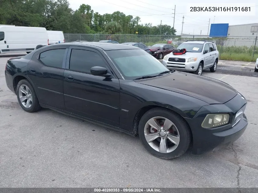 2B3KA53H16H191681 2006 Dodge Charger R/T