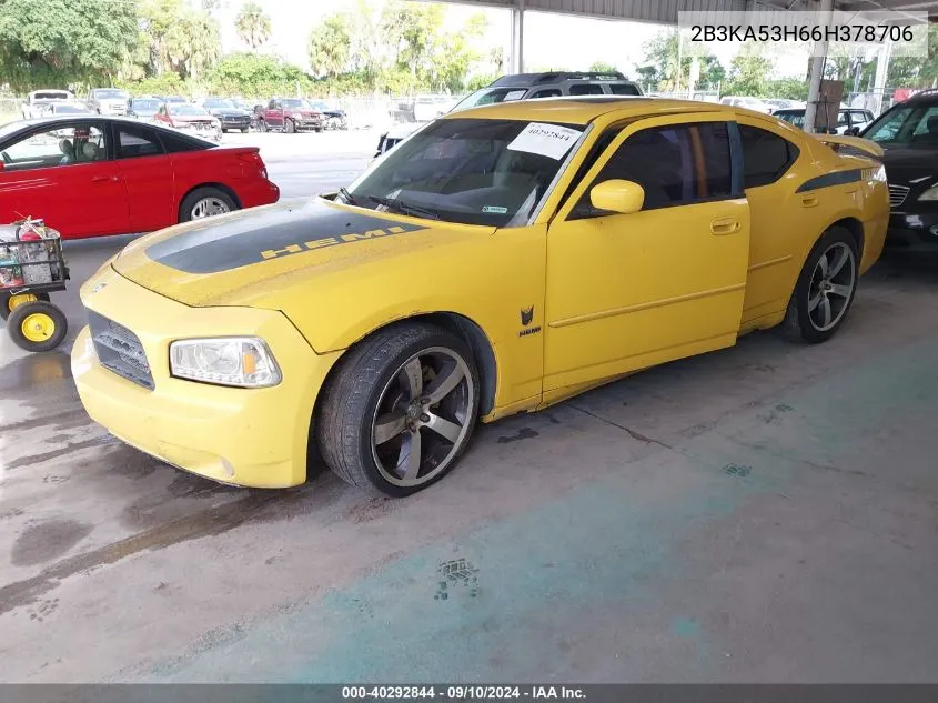 2006 Dodge Charger Rt VIN: 2B3KA53H66H378706 Lot: 40292844