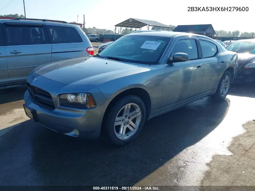 2006 Dodge Charger Rt VIN: 2B3KA53HX6H279600 Lot: 40311519