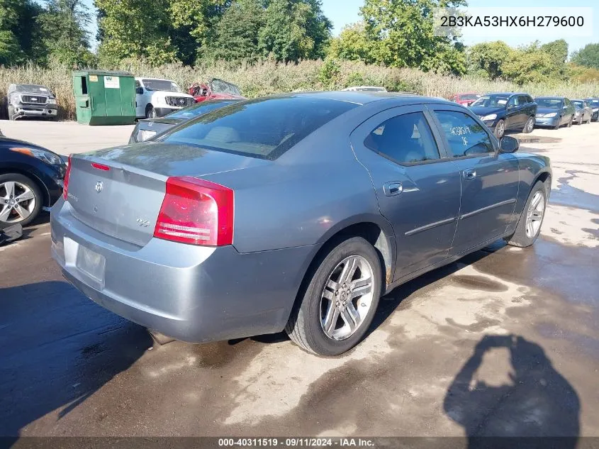 2006 Dodge Charger Rt VIN: 2B3KA53HX6H279600 Lot: 40311519