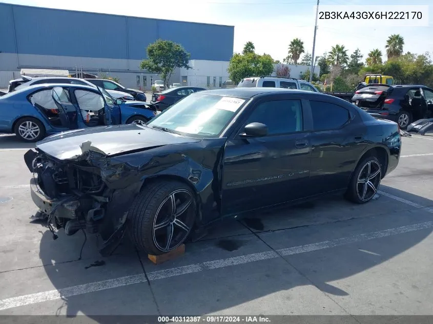 2B3KA43GX6H222170 2006 Dodge Charger