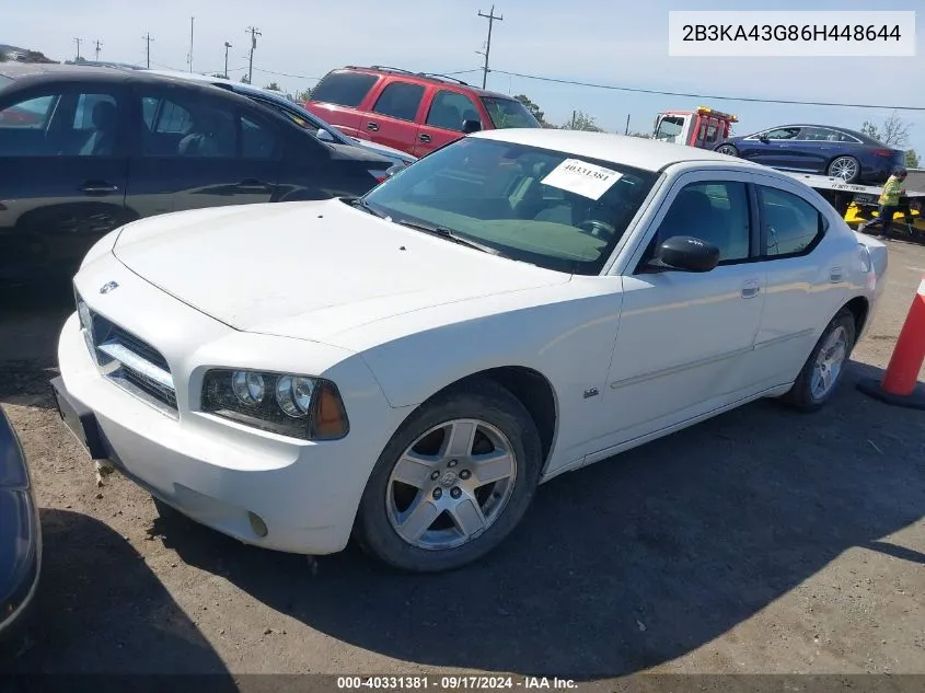 2B3KA43G86H448644 2006 Dodge Charger