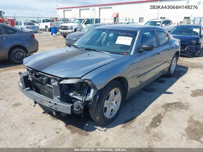 2006 Dodge Charger VIN: 2B3KA43G66H148276 Lot: 40339132