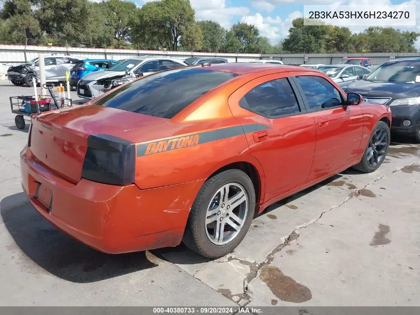 2006 Dodge Charger Rt VIN: 2B3KA53HX6H234270 Lot: 40380733