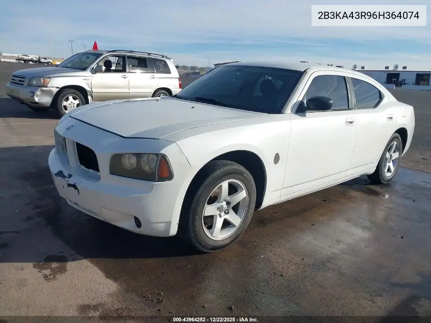 2B3KA43R96H364074 2006 Dodge Charger