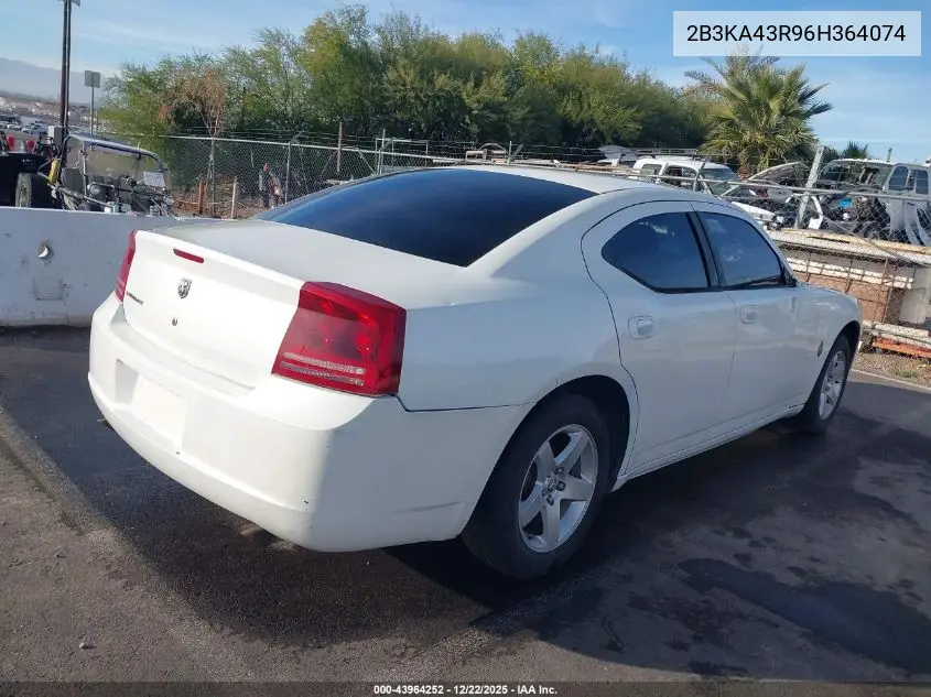 2B3KA43R96H364074 2006 Dodge Charger