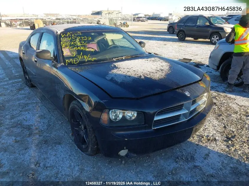 2B3LA43G87H645836 2007 Dodge Charger