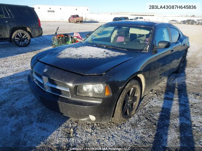 2B3LA43G87H645836 2007 Dodge Charger