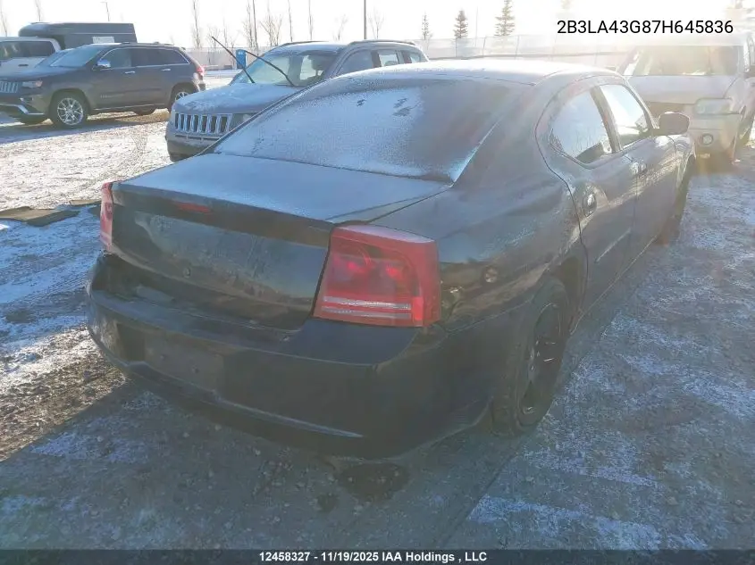 2B3LA43G87H645836 2007 Dodge Charger
