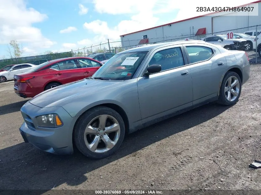 2007 Dodge Charger VIN: 2B3A43G47H864907 Lot: 39376069