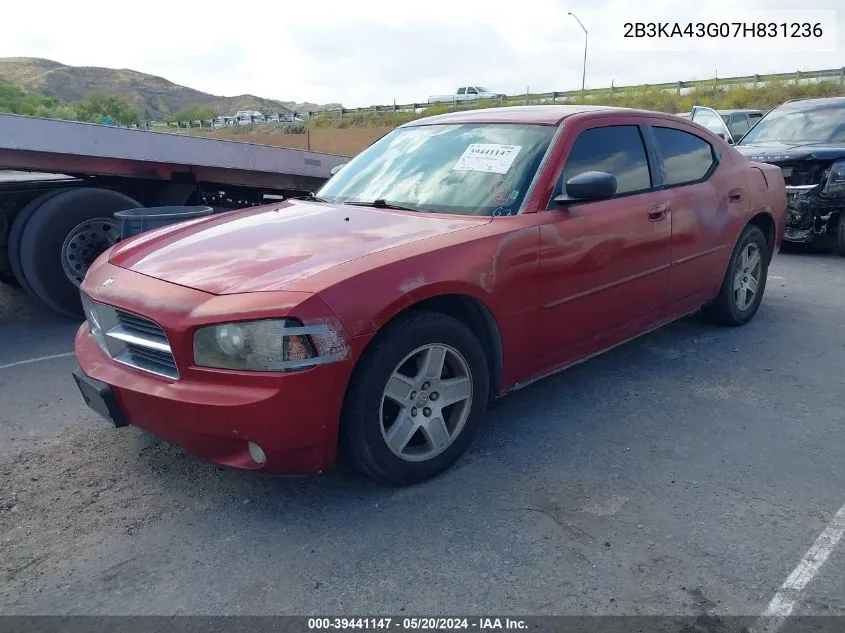 2007 Dodge Charger VIN: 2B3KA43G07H831236 Lot: 39441147