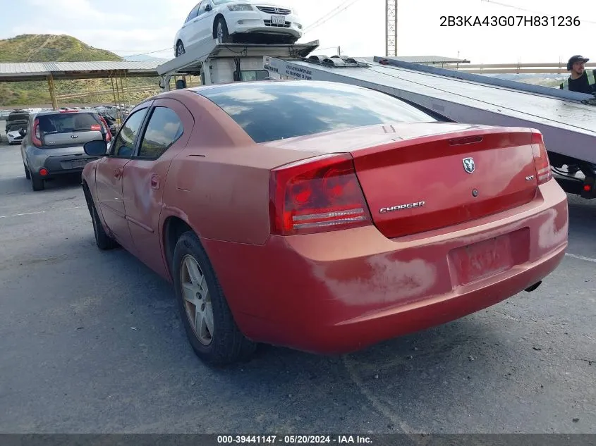 2007 Dodge Charger VIN: 2B3KA43G07H831236 Lot: 39441147