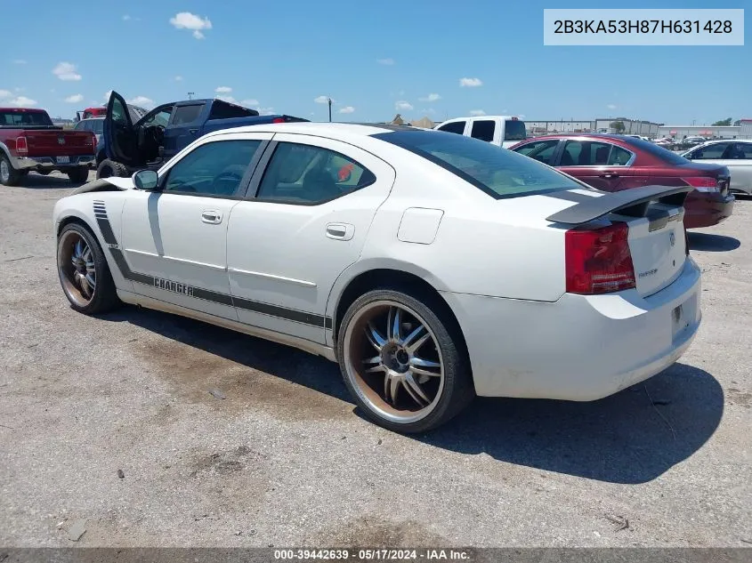 2007 Dodge Charger Rt VIN: 2B3KA53H87H631428 Lot: 39442639