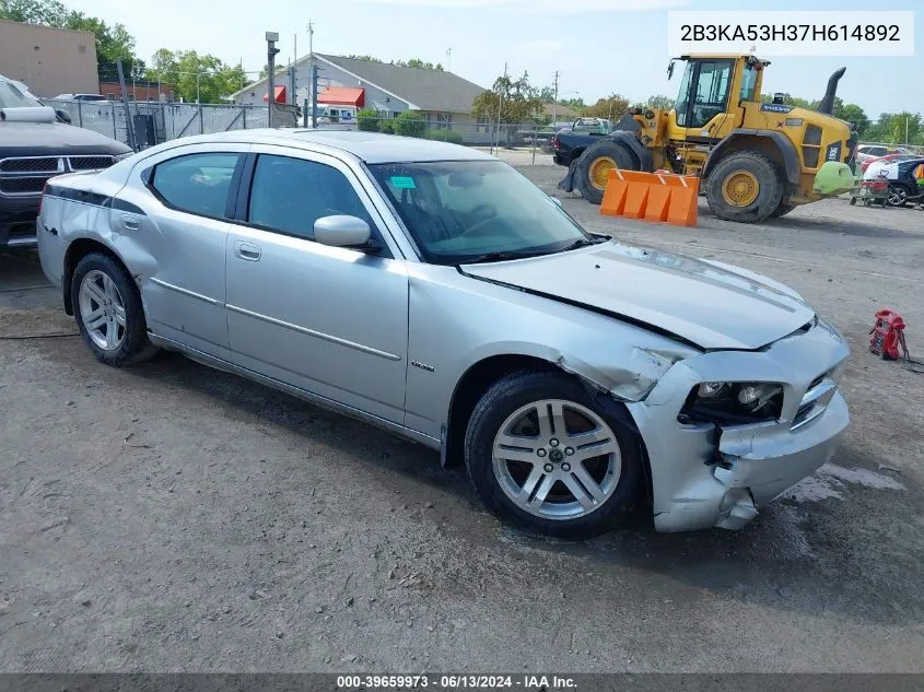 2007 Dodge Charger Rt VIN: 2B3KA53H37H614892 Lot: 39659973